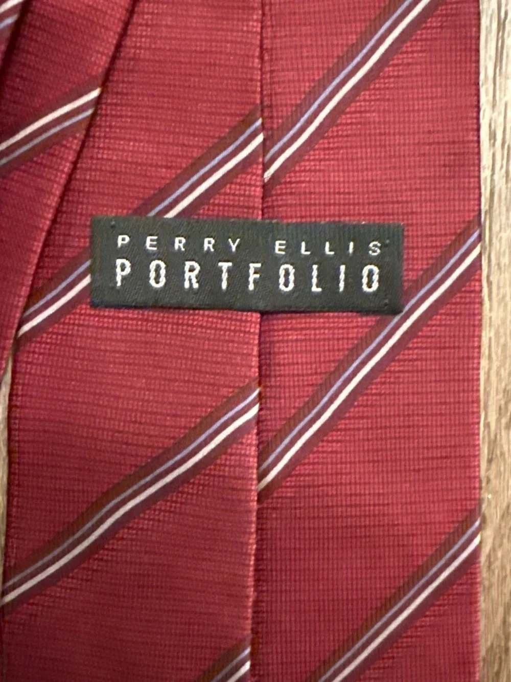 Men’s Perry Ellis Classic Red Striped Men’s Tie
